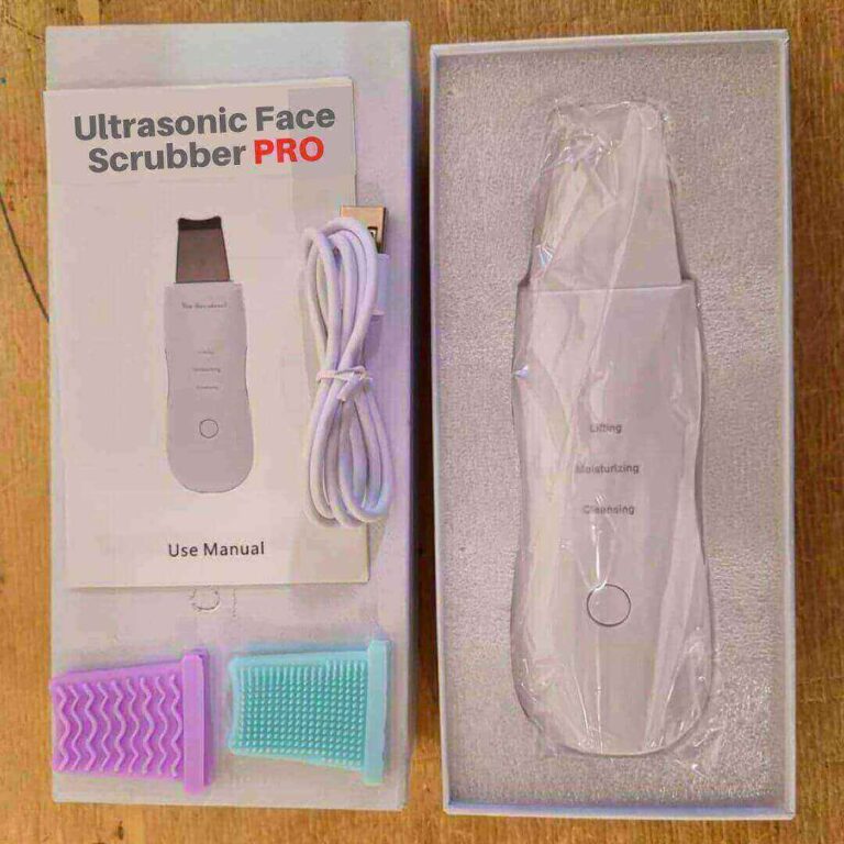 contenuto confezione ultrasonic face scrubber pro